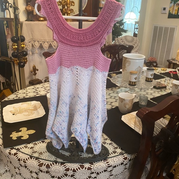 Hand crocheted Toddler Girls Dress size 2T - Picture 2 of 15